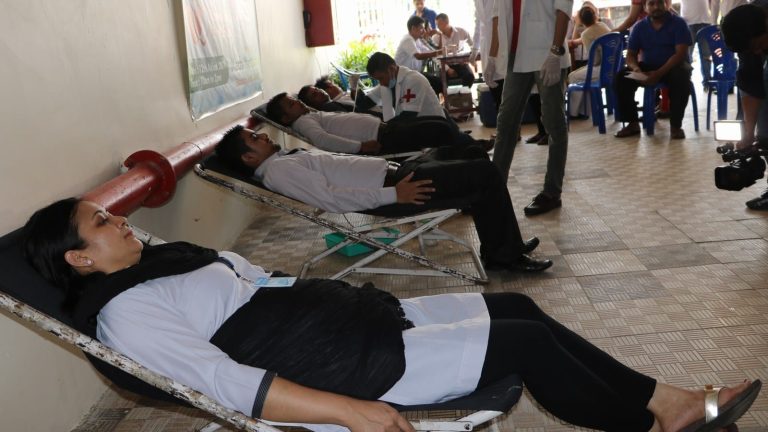 Blood Donation by Mechi Netralaya