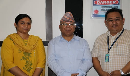 Honorable PM (ex) of Nepal Mr Madhav Kumar Nepal’s visit Mechi Netralaya